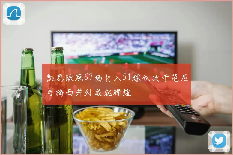 凯恩欧冠67场打入51球仅次于范尼与梅西并列成就辉煌